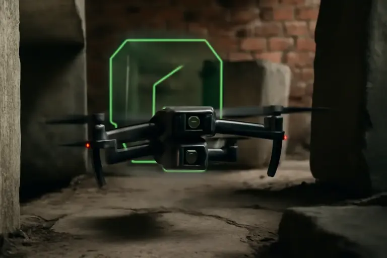 Drone con visione artificiale: il vantaggio che trasforma la navigazione tra ostacoli complessi