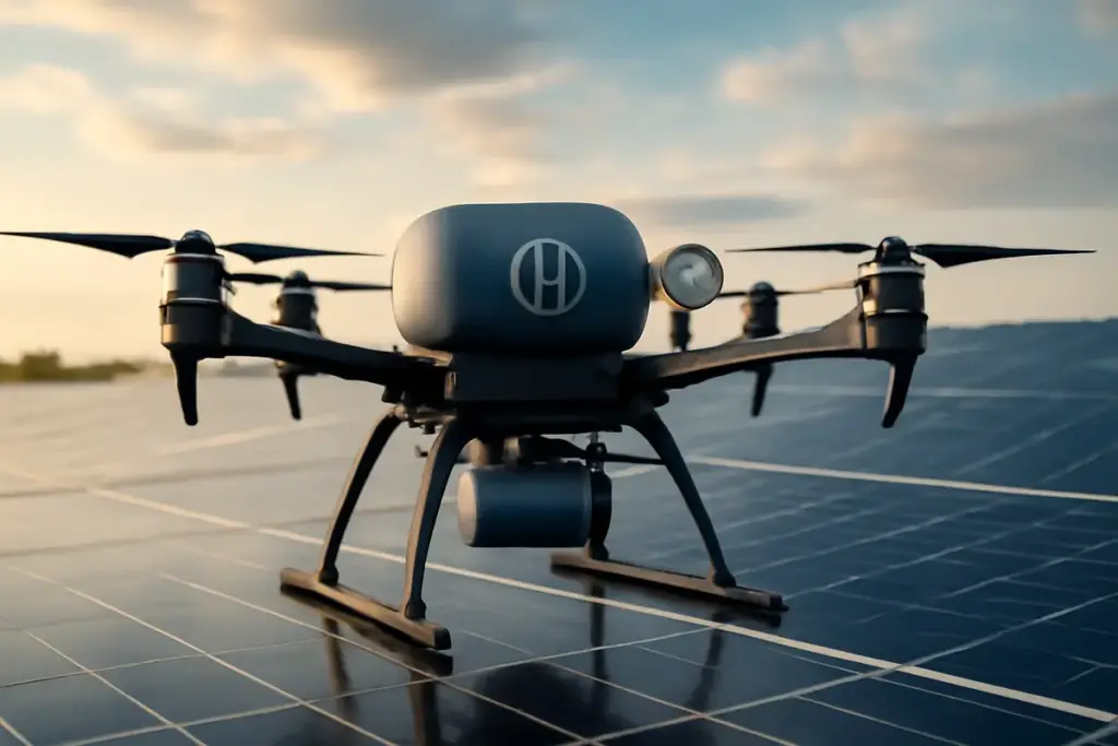 Droni alimentati a idrogeno: la tecnologia che promette ore di autonomia ininterrotta