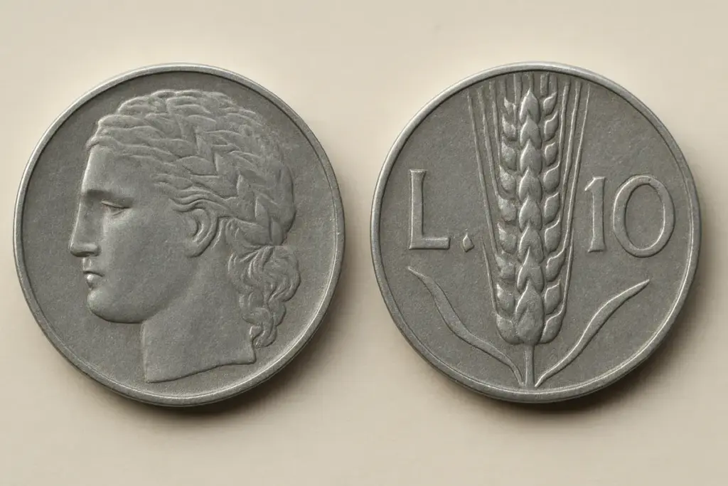 Quanto valgono le 10 lire con la spiga: quotazioni attuali